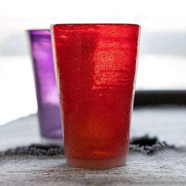 DRINK GLASS - RED - ORIGINAL MEMENTO - MONOCHROME