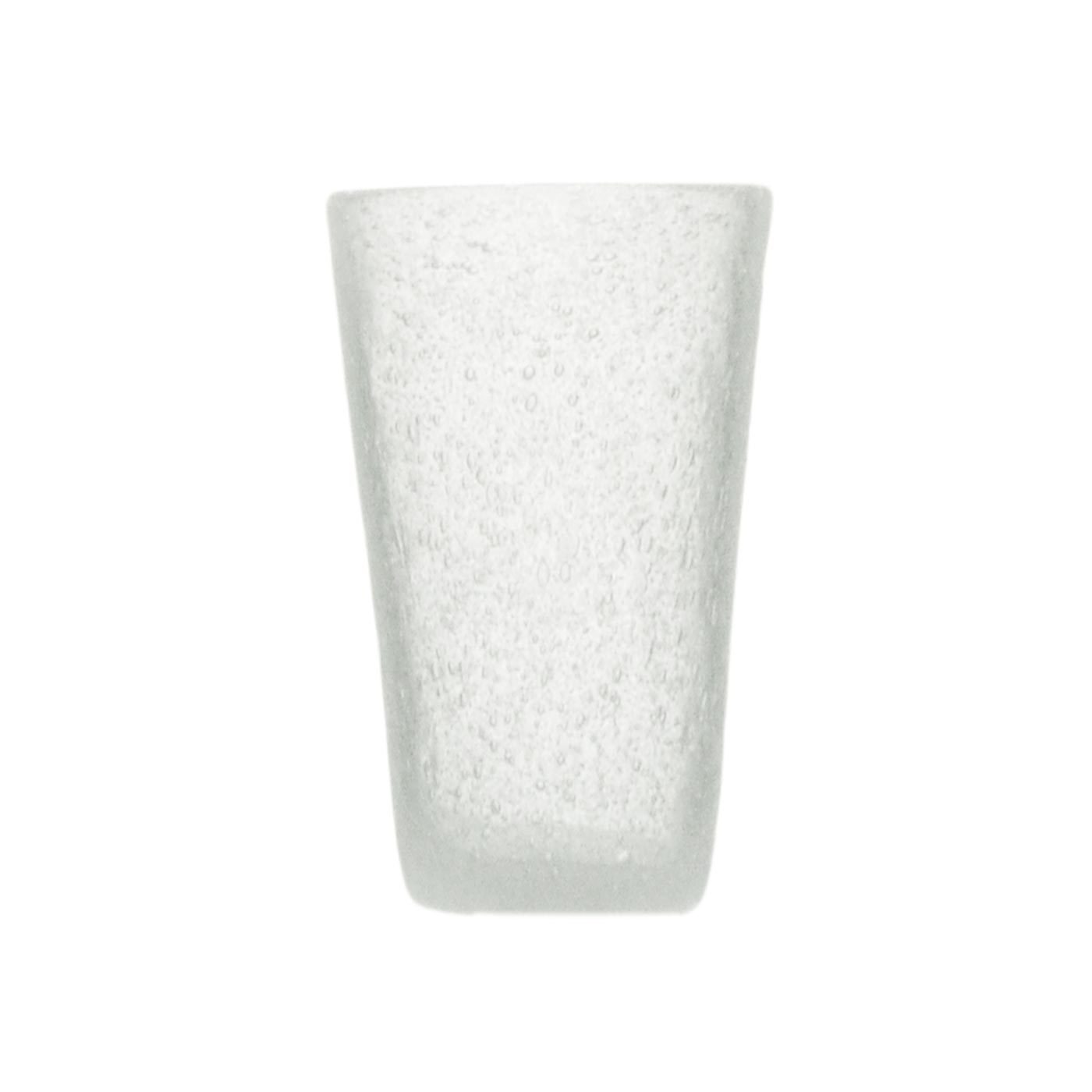 DRINK GLASS - WHITE TRANSP. - MEMENTO ORIGINAL - MONOCHROME