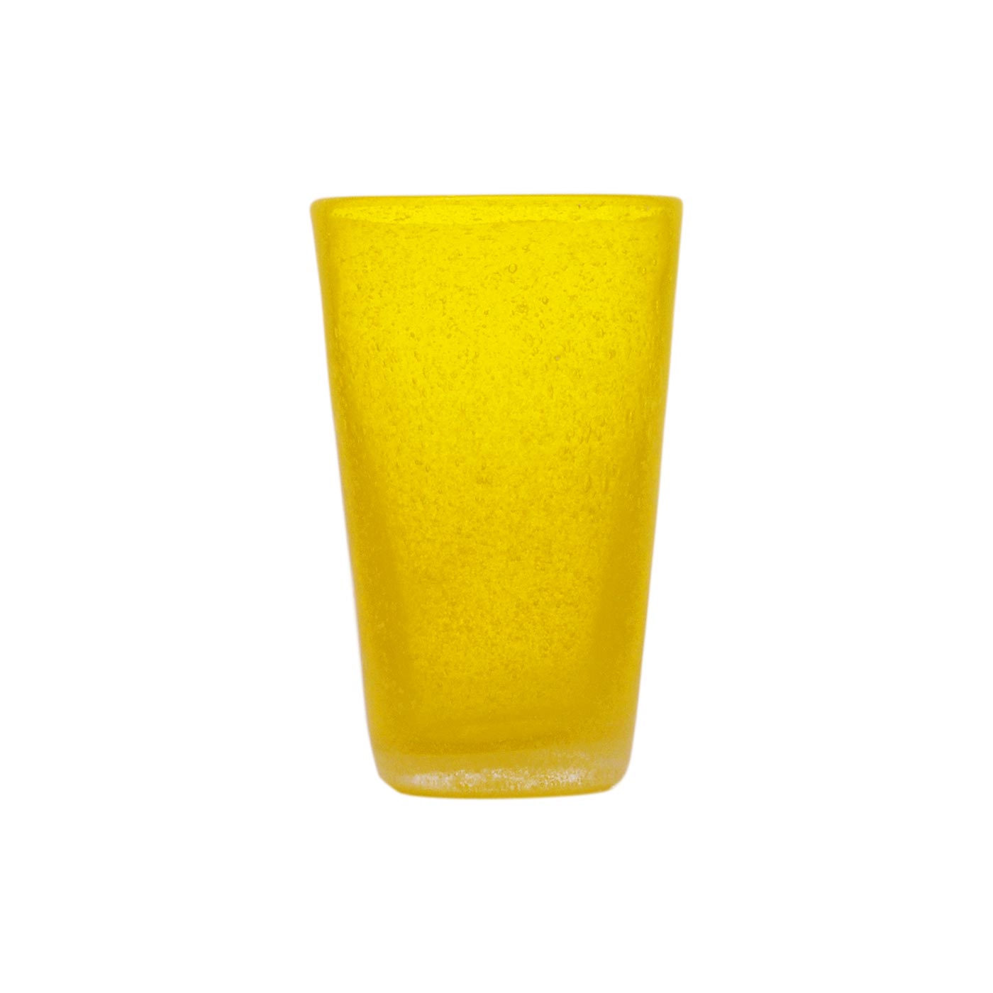 DRINK GLASS - YELLOW TRANSP. - MEMENTO ORIGINALE - MONOCHROME