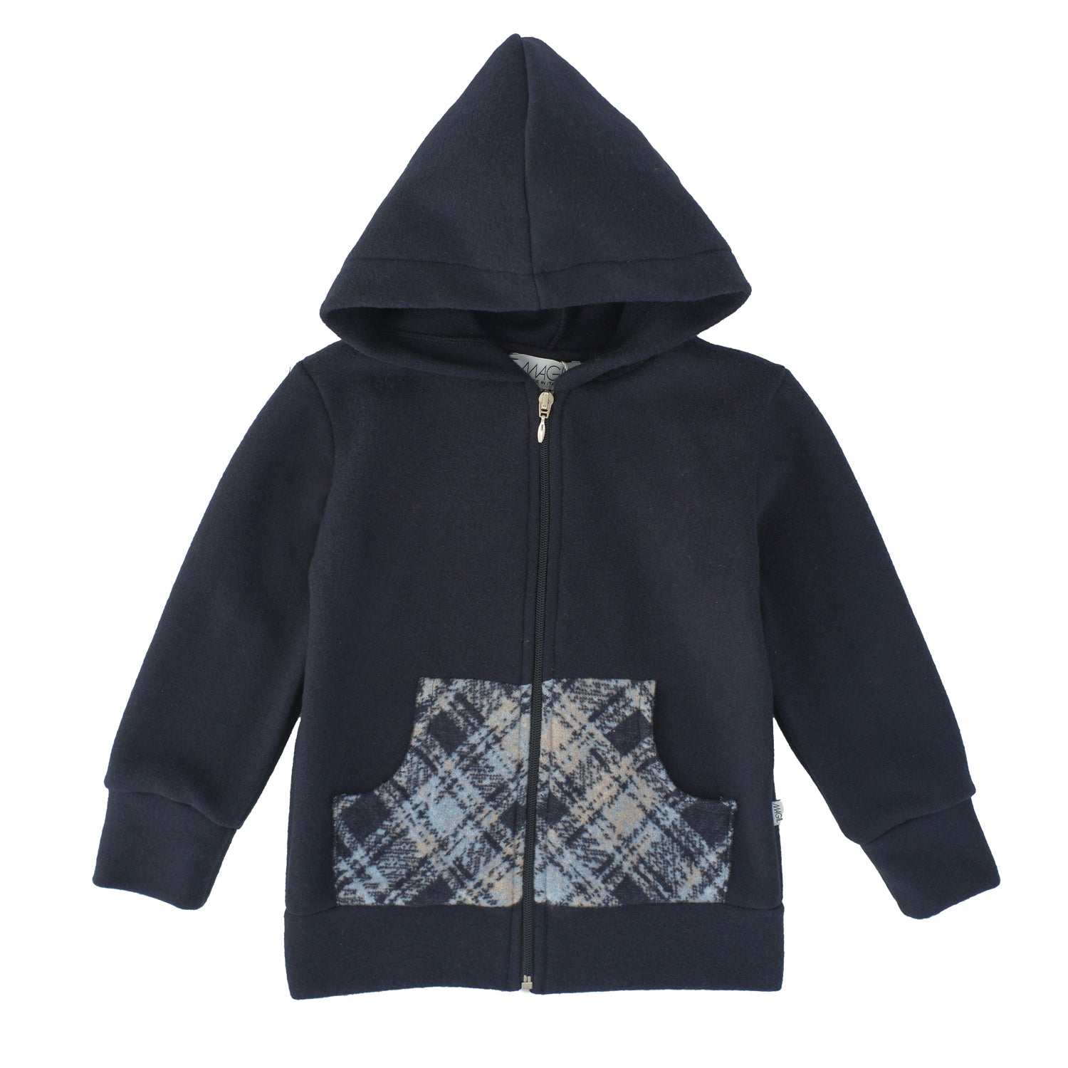 FELPA IN COTOCASHMERE CON TASCHE QUADRO