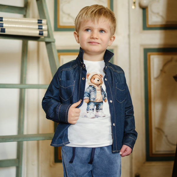 GIACCA CAMICIA IN JEANS