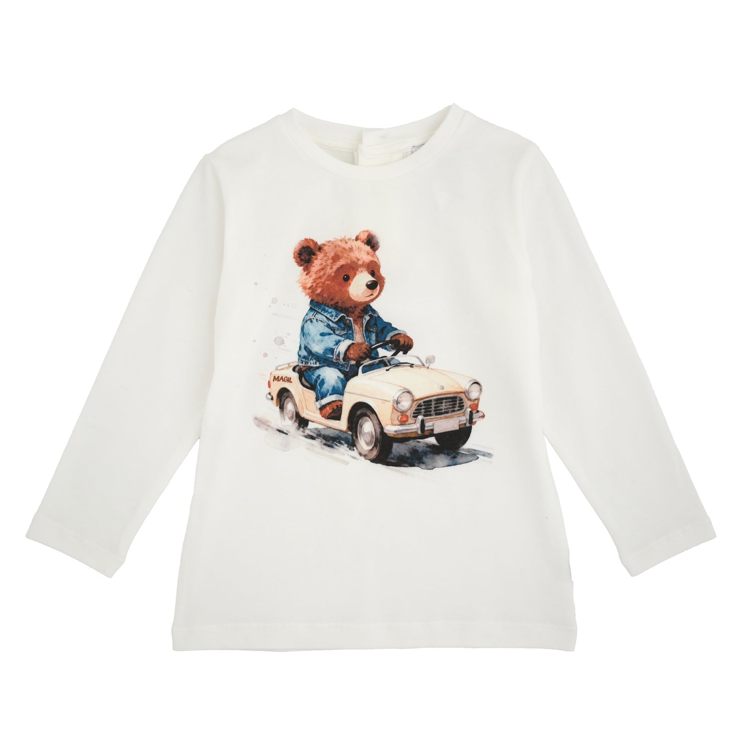 T-SHIRT STAMPA ORSETTO CON AUTO