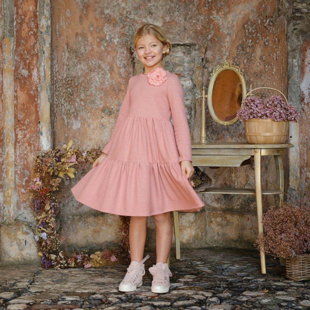 ABITO IN COTOCASHMERE CON  DOPPIA BALZA