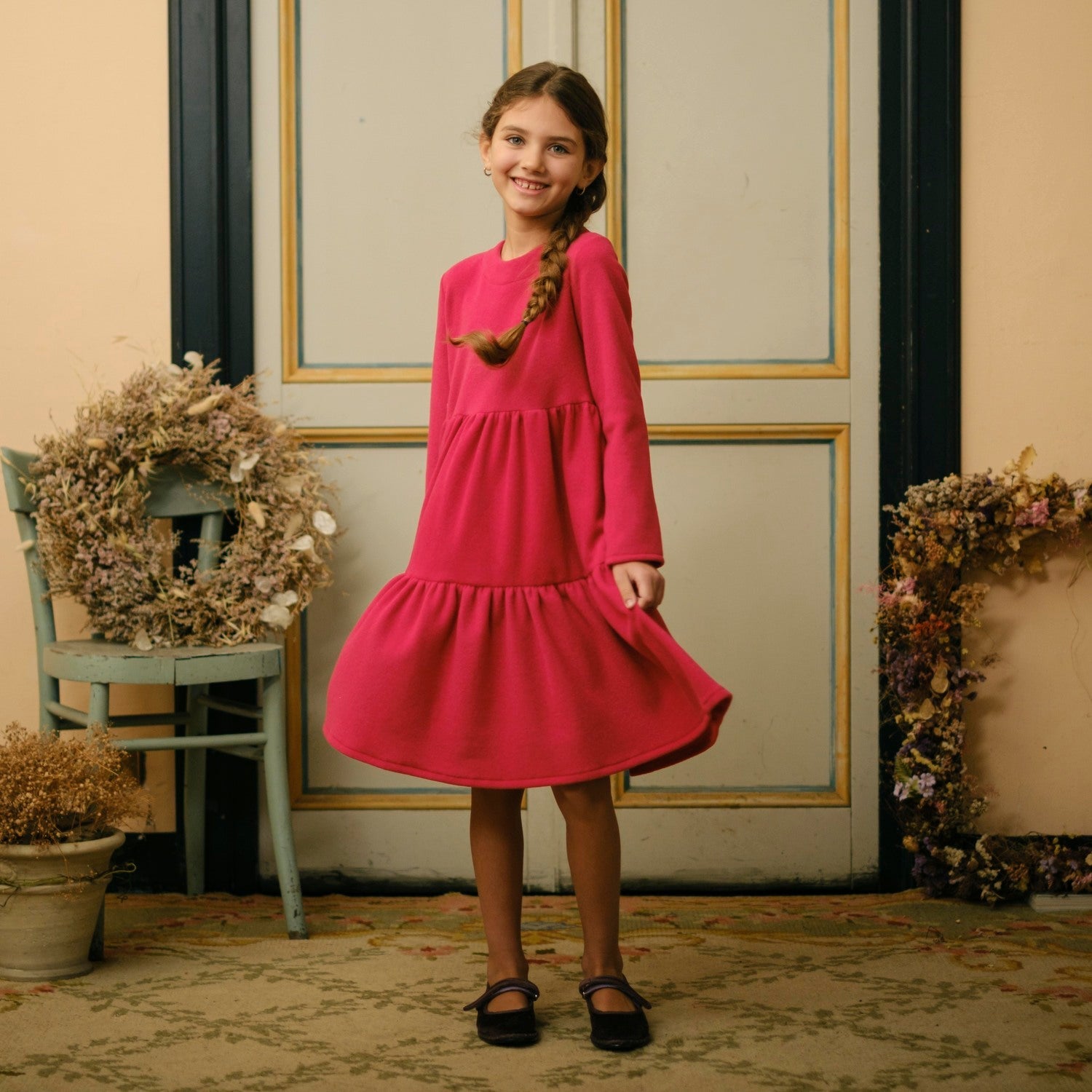 ABITO IN COTOCASHMERE CON  DOPPIA BALZA