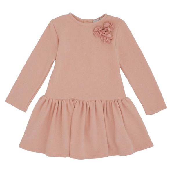 ABITO COTOCASHMERE CON FIORI