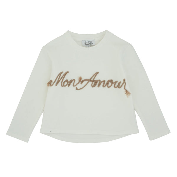 MAGLIA RICAMO MON AMOUR
