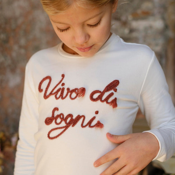 MAGLIA RICAMO VIVO DI SOGNI