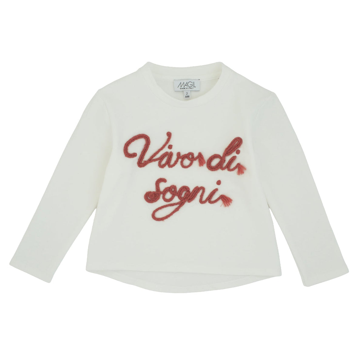 MAGLIA RICAMO VIVO DI SOGNI