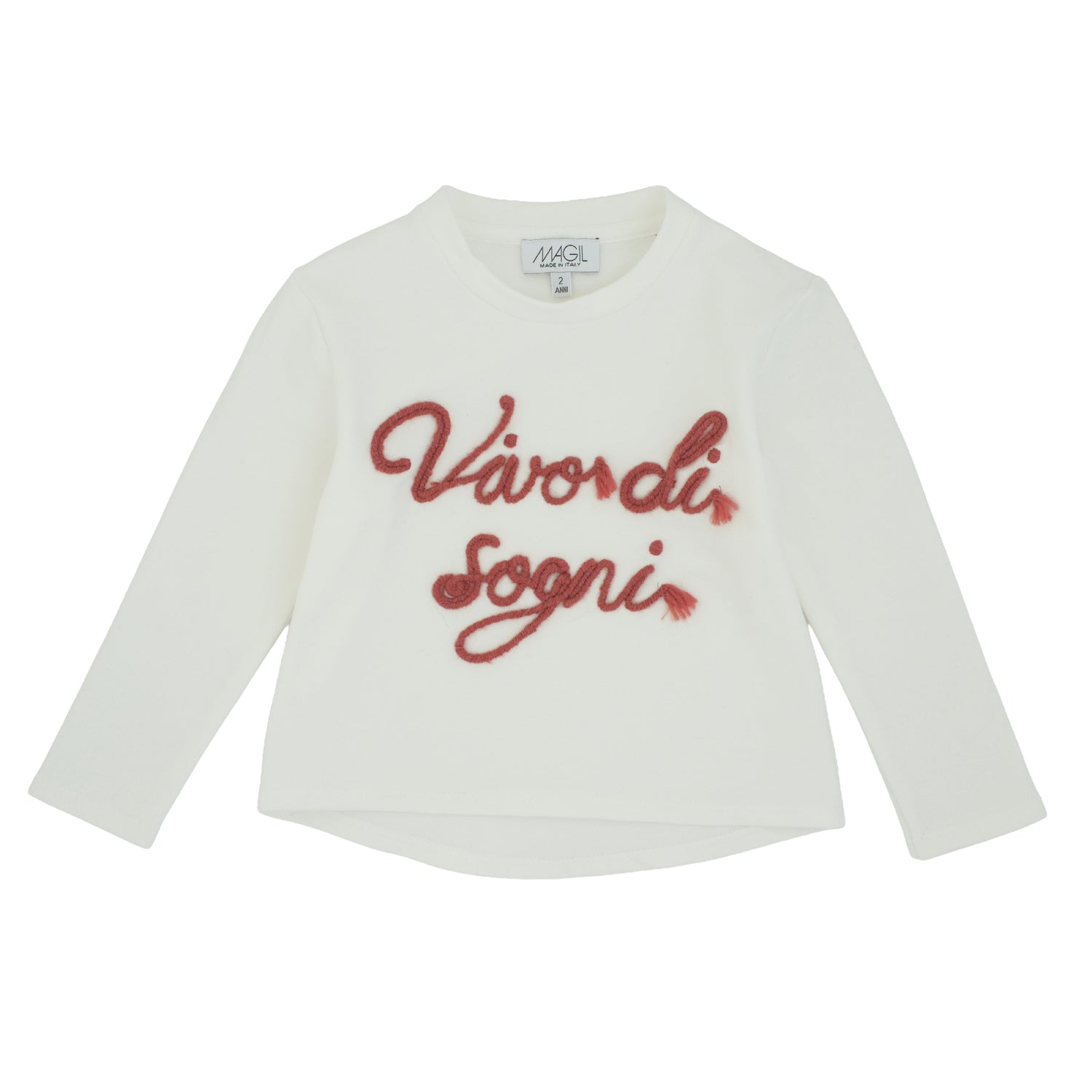 MAGLIA RICAMO VIVO DI SOGNI