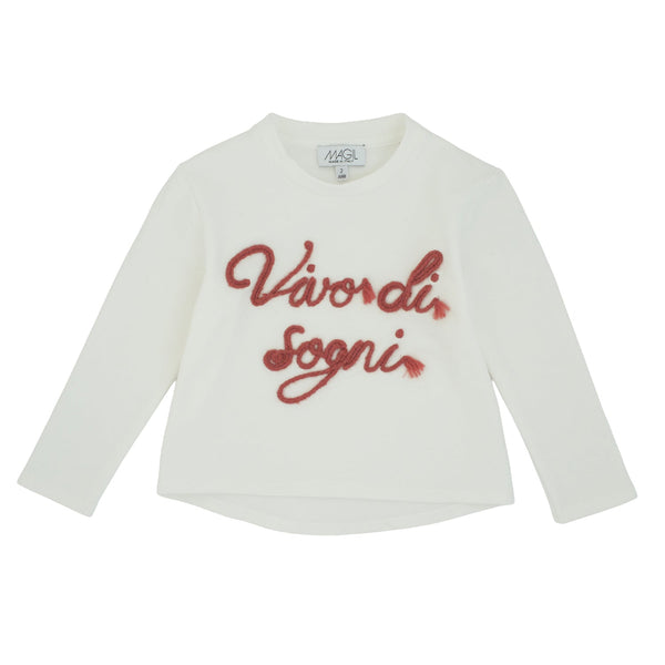 MAGLIA RICAMO VIVO DI SOGNI