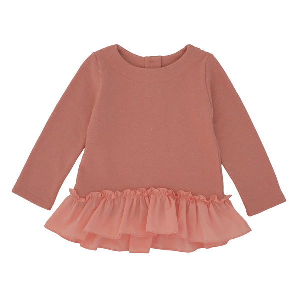 MAGLIA COTOCASHMERE CON BALZA TAFFETAS