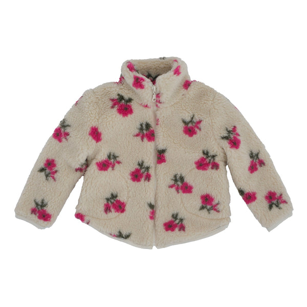 GIACCA ORSETTO CON ZIP FANTASIA FIORI