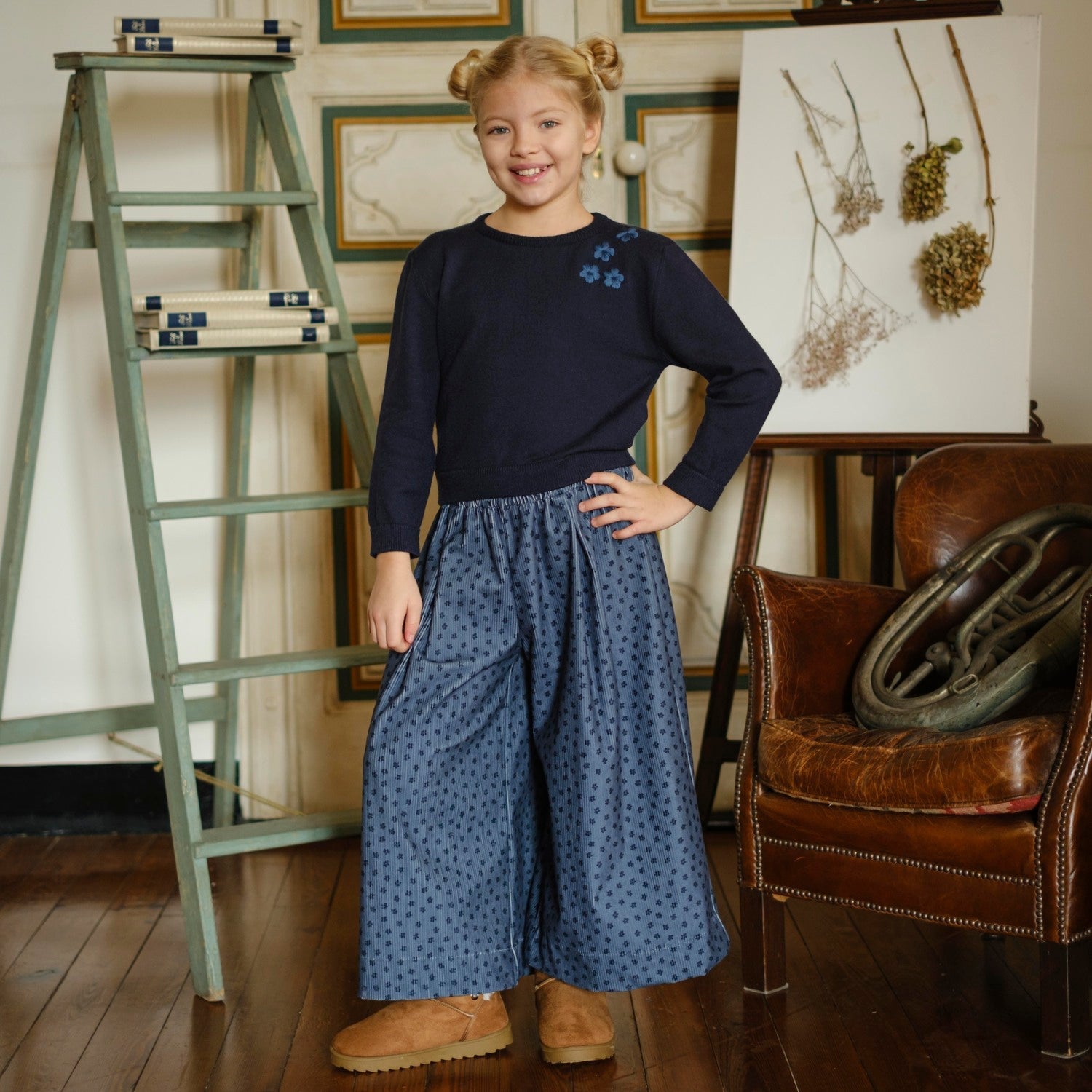 WIDE PANTS IN FANTASY VELVET