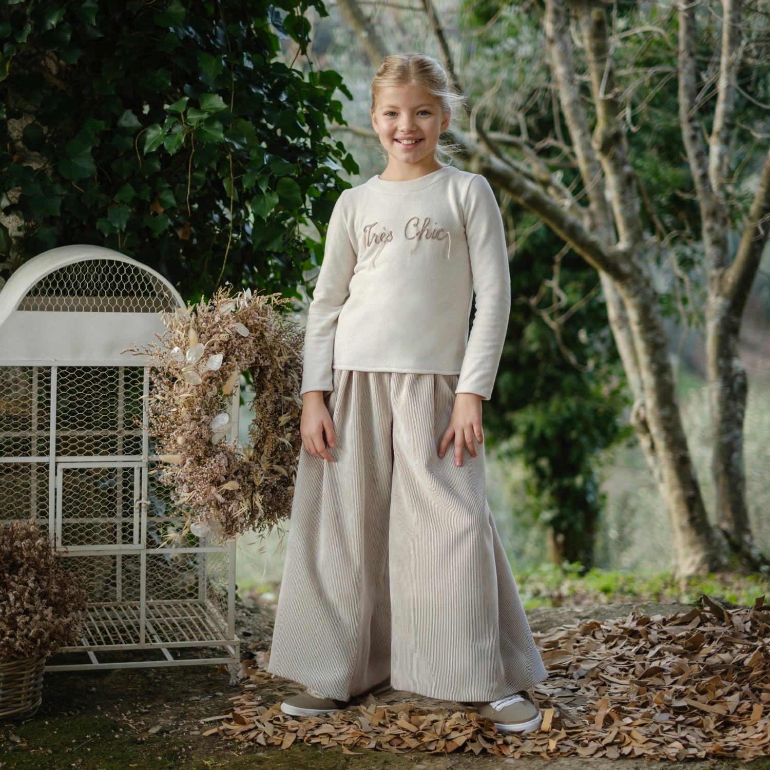 PANTALONE AMPIO IN VELLUTO