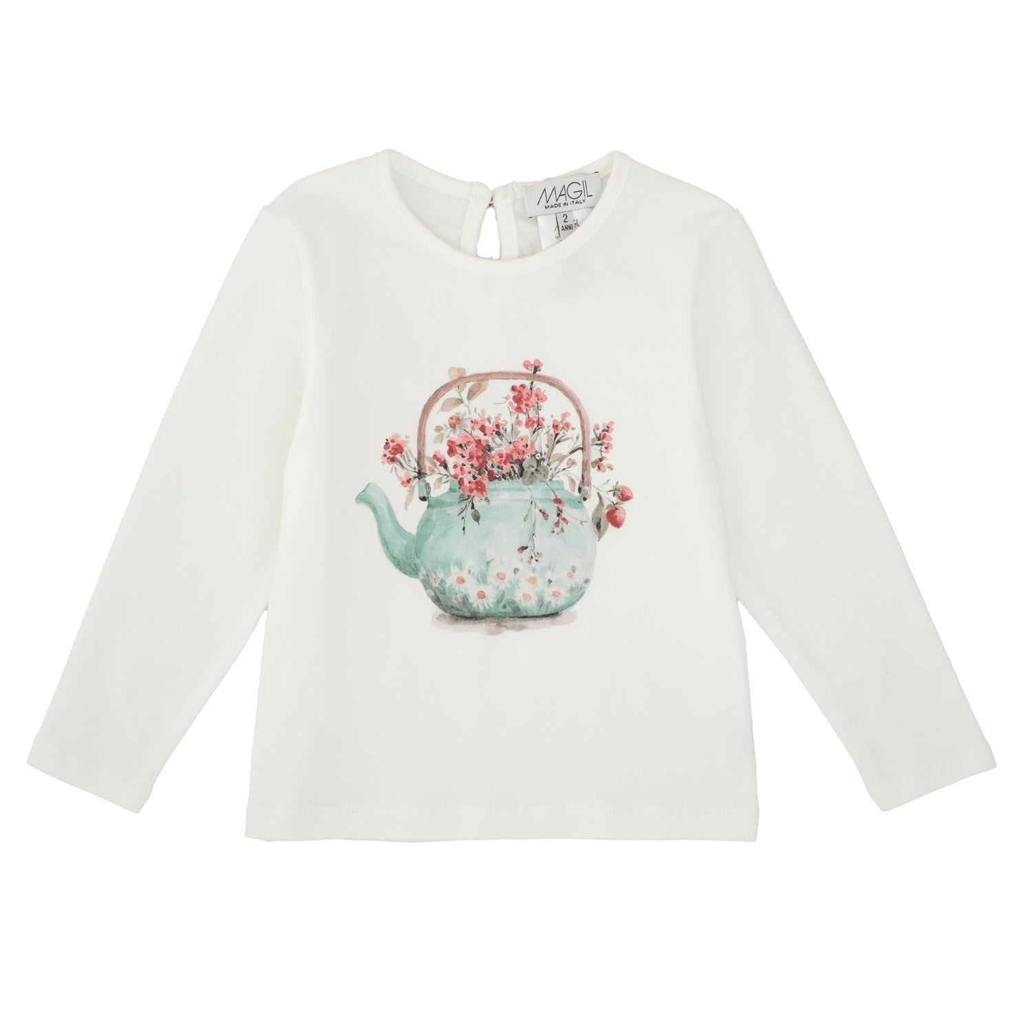 T-SHIRT STAMPA TEIERA CON FIORI