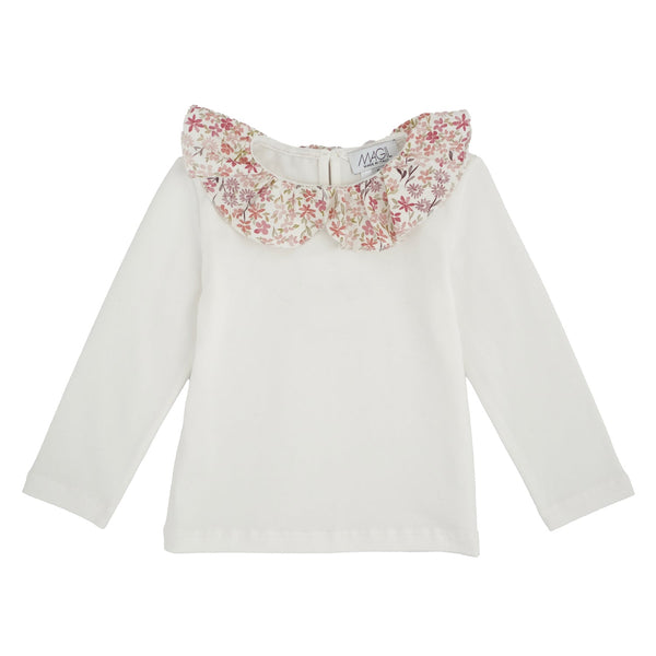 T-SHIRT VOLANT FIORELLINO