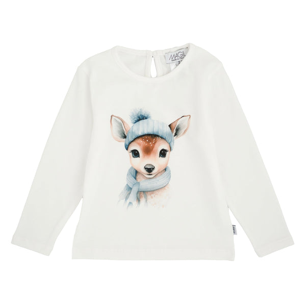 T-SHIRT STAMPA CERBIATTO