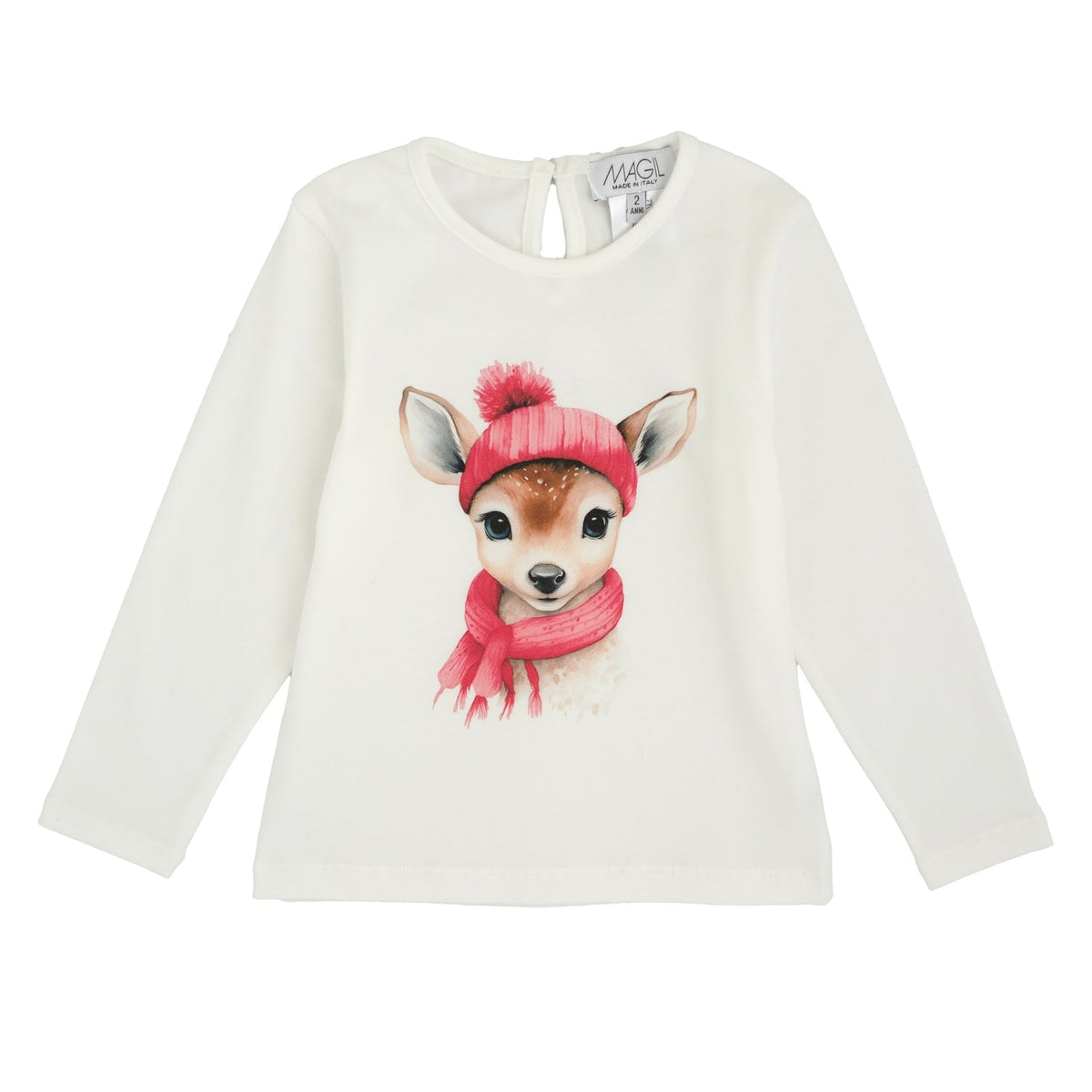 T-SHIRT STAMPA CERBIATTO