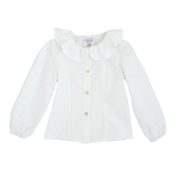 CAMICIA CON COLLETTO VOLANT