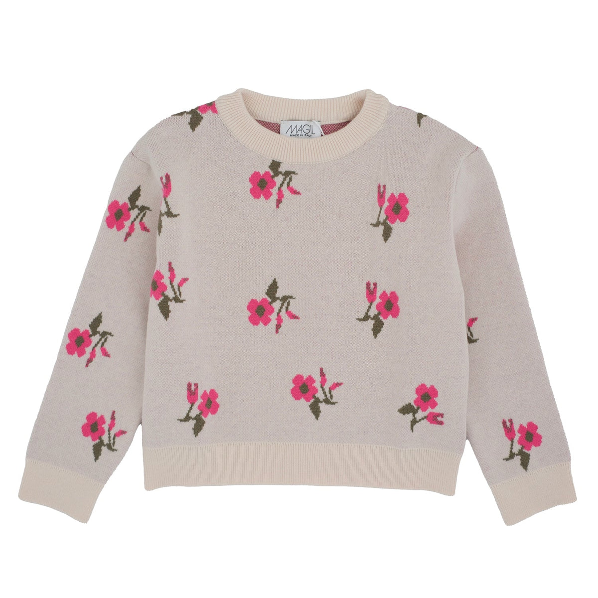 MAGLIONE DISEGNO FIORI