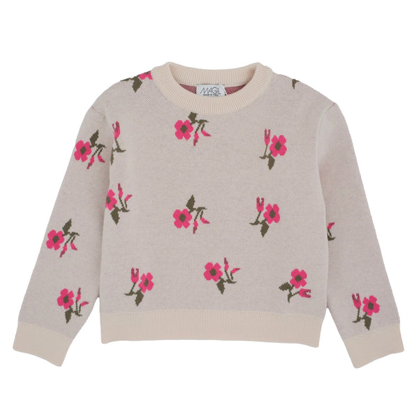 MAGLIONE DISEGNO FIORI