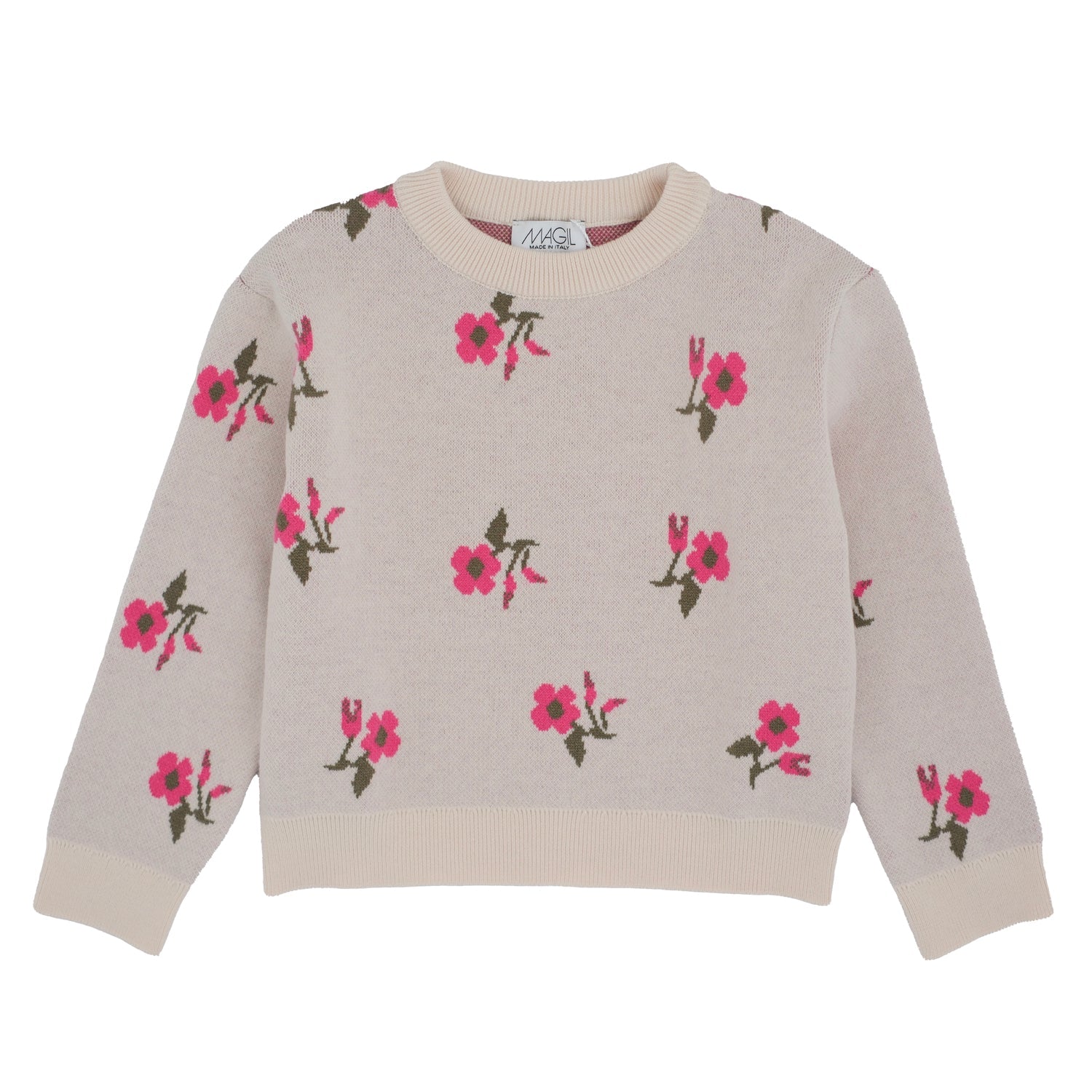 MAGLIONE DISEGNO FIORI