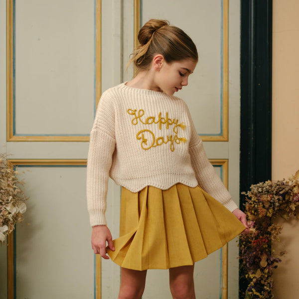 MAGLIONE RICAMO HAPPY DAYS