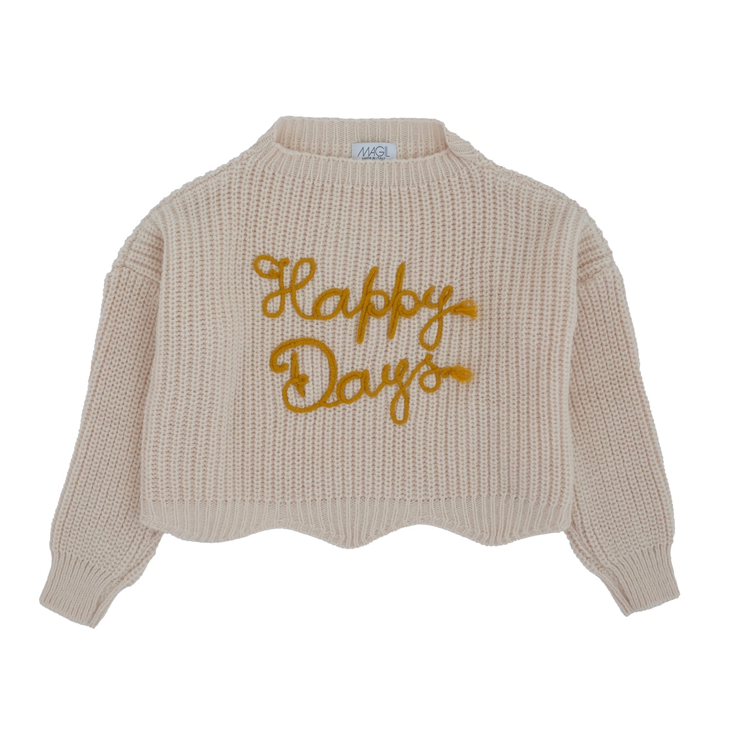 MAGLIONE RICAMO HAPPY DAYS