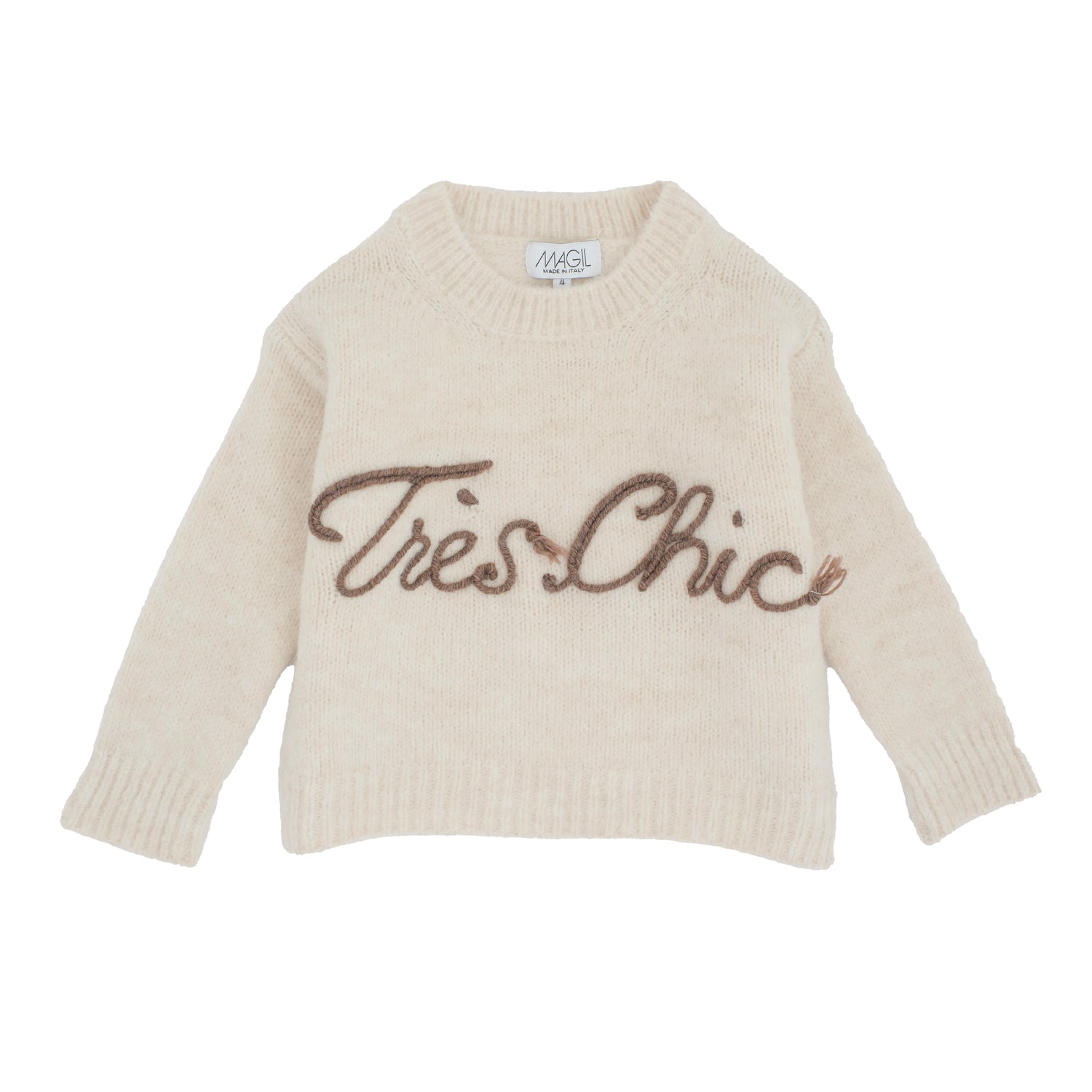 MAGLIONE RICAMO TRES CHIC