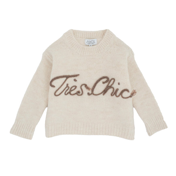 MAGLIONE RICAMO TRES CHIC