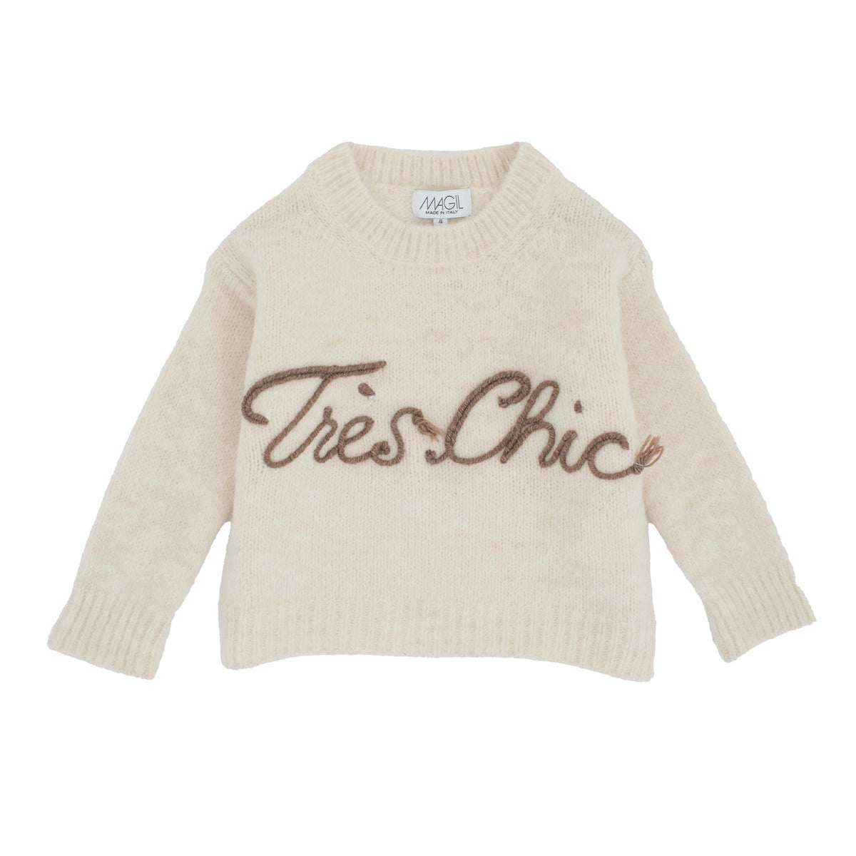 MAGLIONE RICAMO TRES CHIC