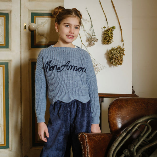 MAGLIONE RICAMO MON AMOUR