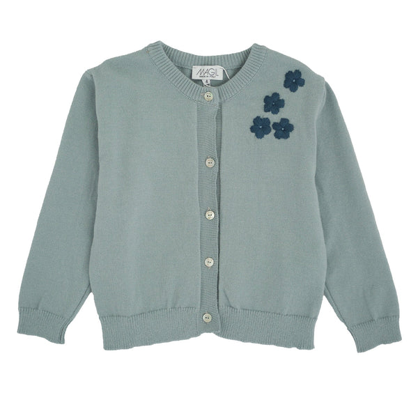 CARDIGAN IN MAGLIA CON RICAMO