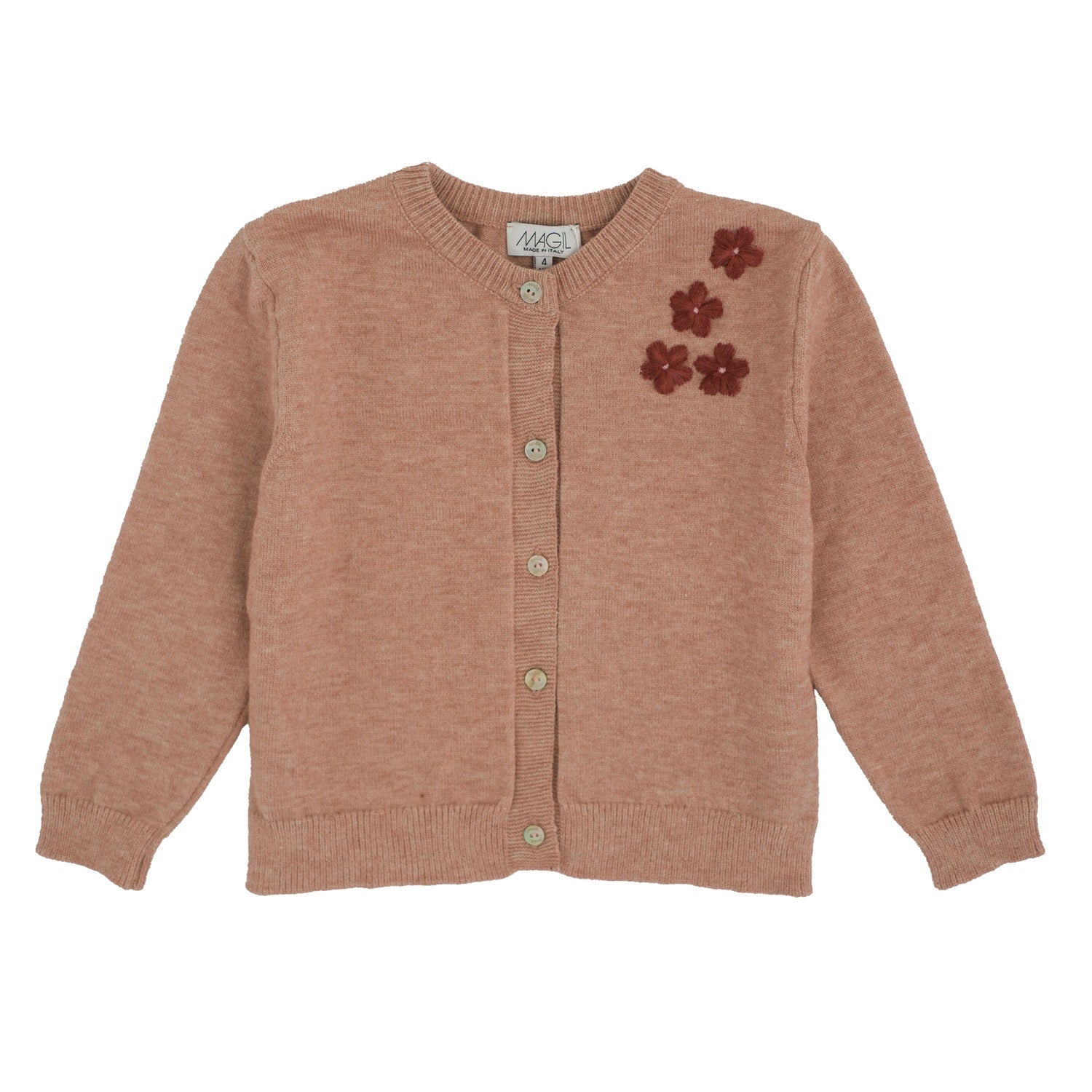CARDIGAN IN MAGLIA CON RICAMO
