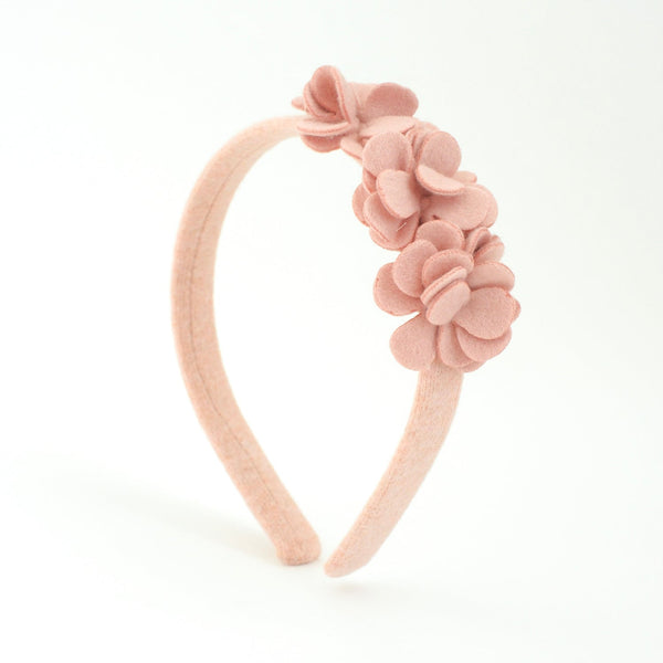 CERCHIETTO CON FIORI IN PANNO