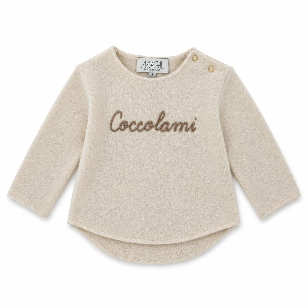 MAGLIA IN COTOCASHMERE CON RICAMO