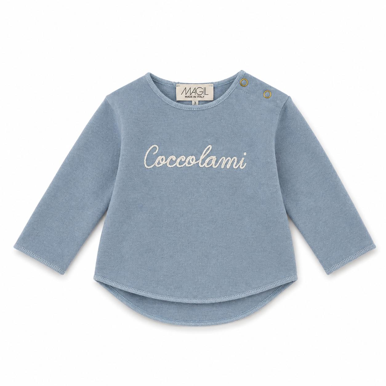 MAGLIA IN COTOCASHMERE CON RICAMO