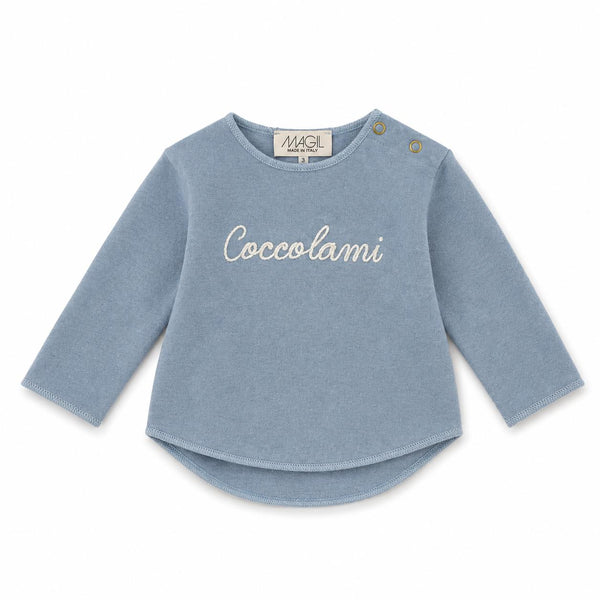 MAGLIA IN COTOCASHMERE CON RICAMO