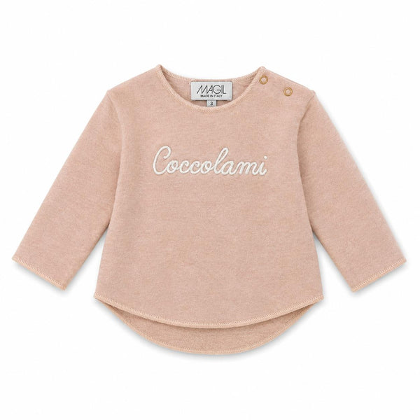 MAGLIA IN COTOCASHMERE CON RICAMO
