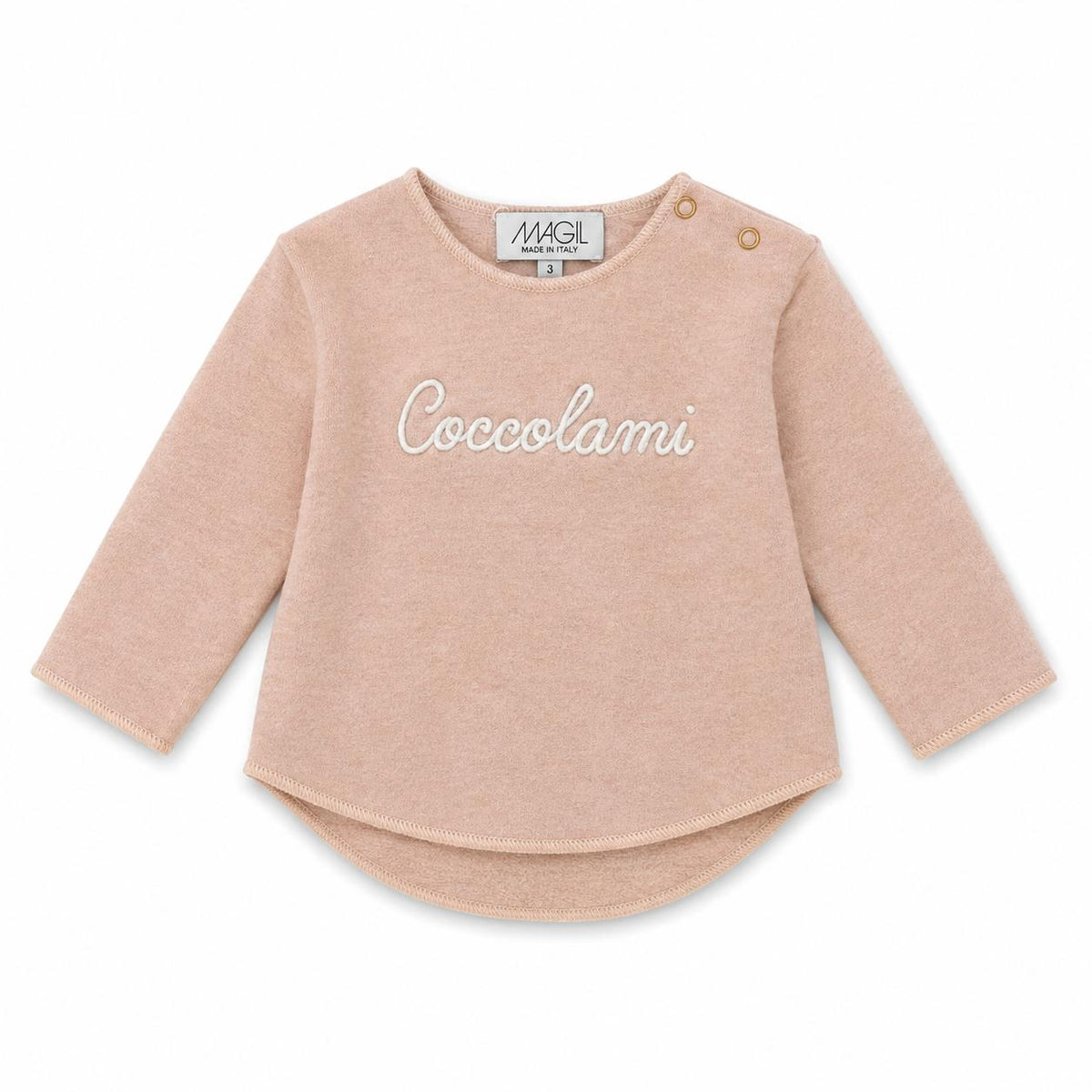 MAGLIA IN COTOCASHMERE CON RICAMO