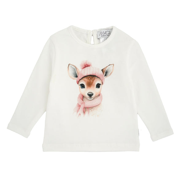 T SHIRT STAMPA CERBIATTO