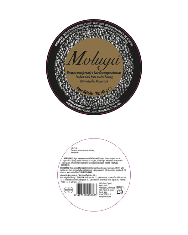 MOLUGA, smoked herring spheres 145g