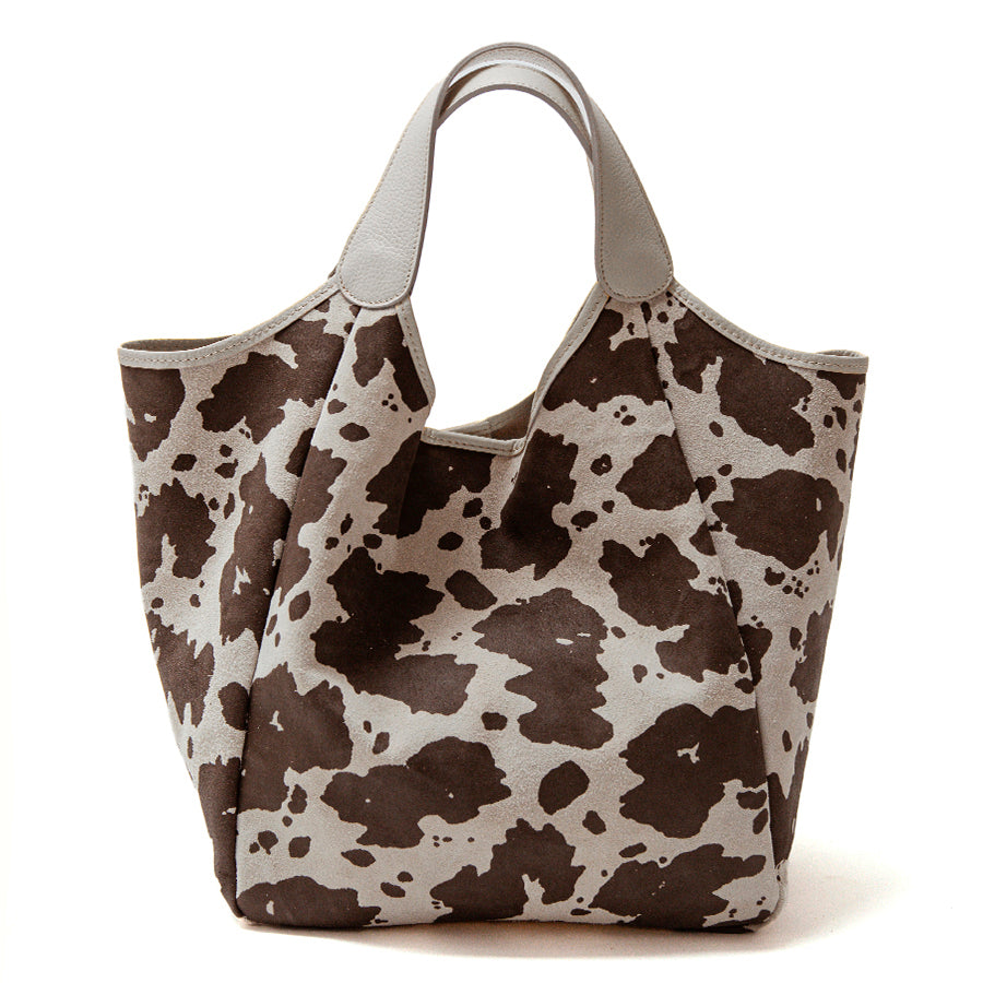 MOOX BIG - Maxi shopping in cow print suede
