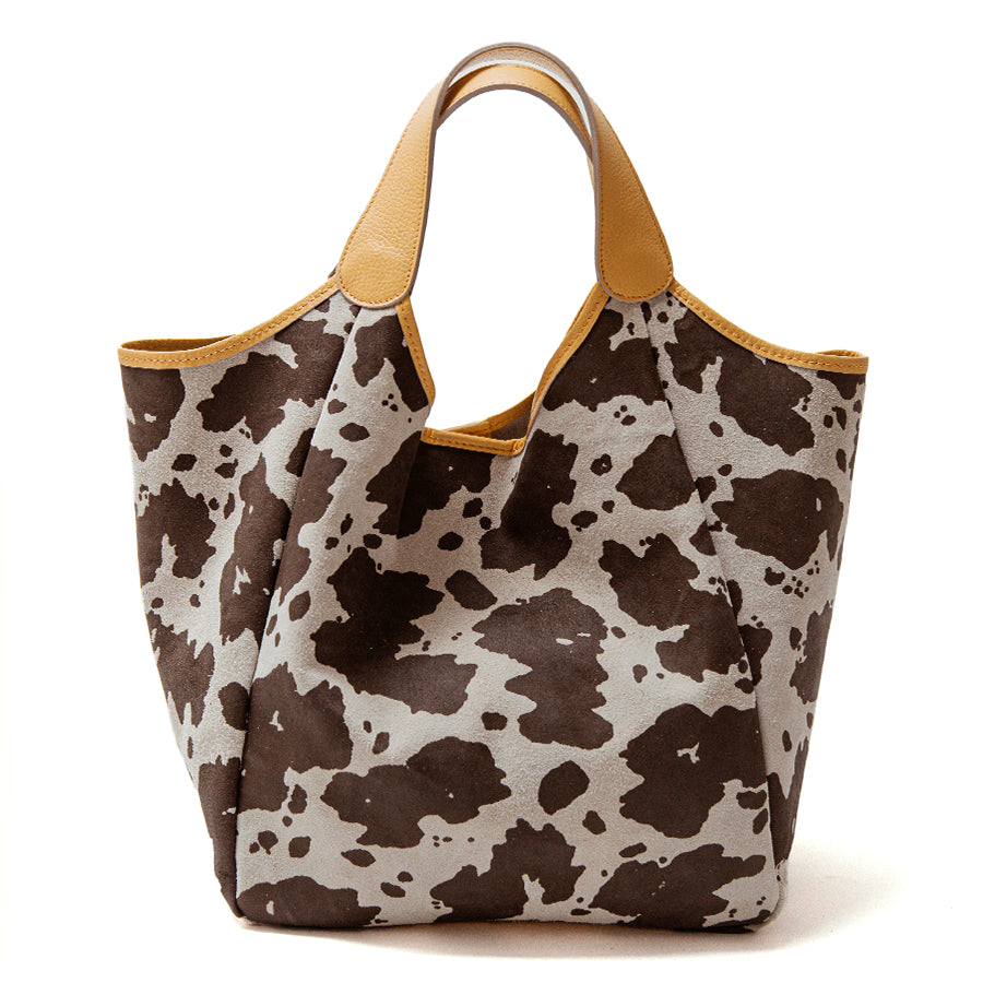 MOOX BIG - Maxi shopping in cow print suede