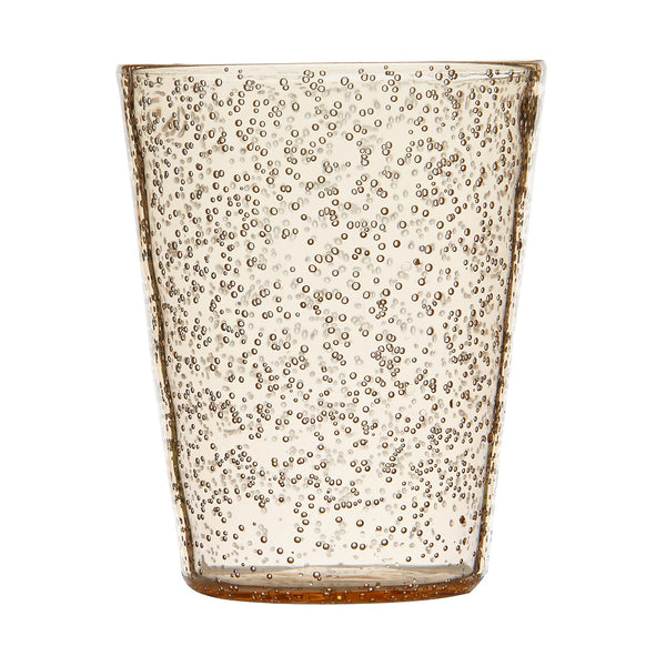 Glass Memento Synth Champagne - Tumbler in Methacrylate with Bubbles