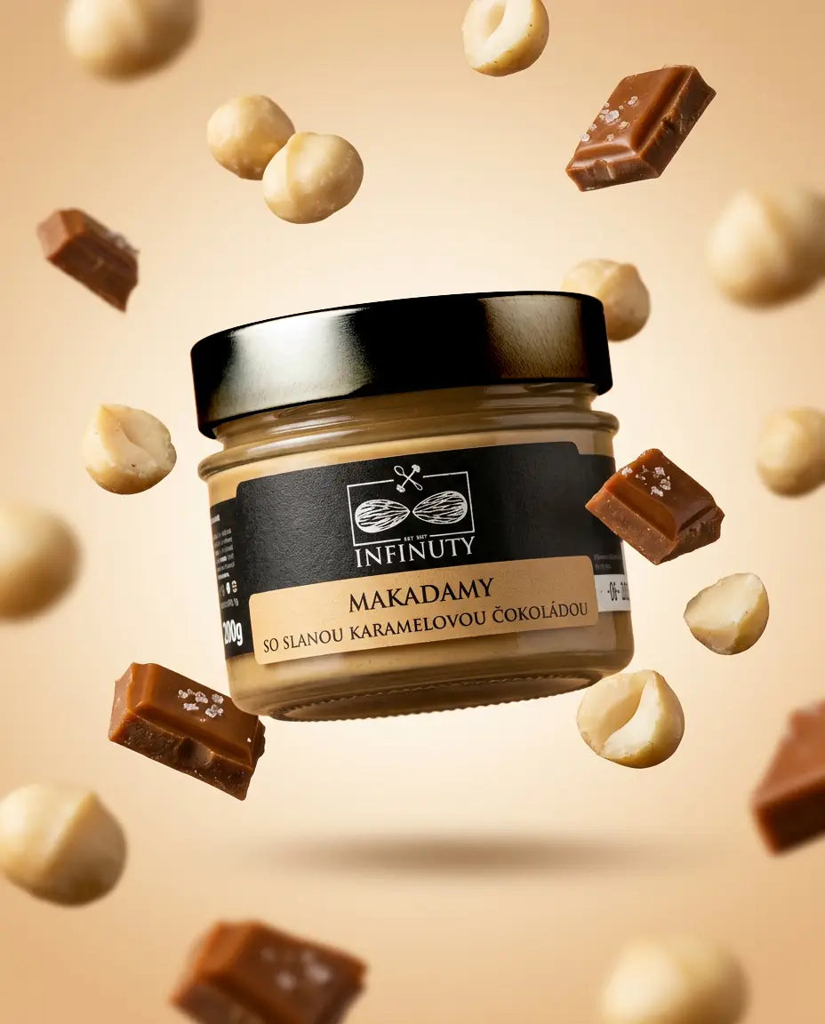 Macadamias with salted caramel chocolate