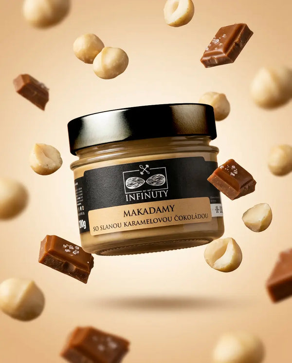 Macadamias with salted caramel chocolate