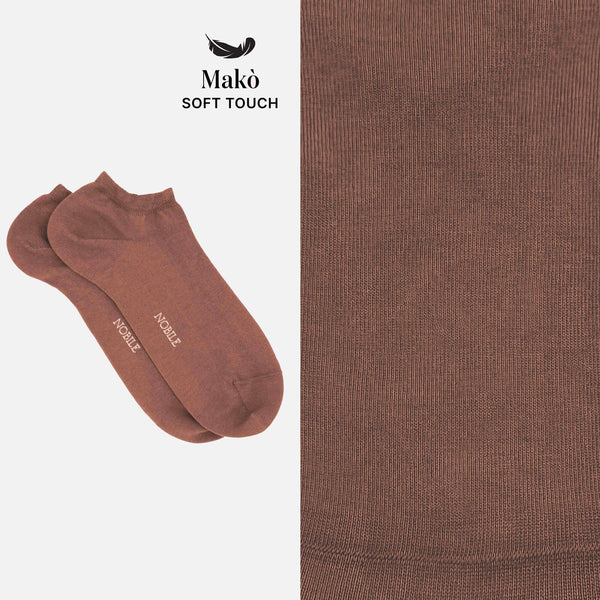 Ankle socks in soft Makò cotton - Solid color