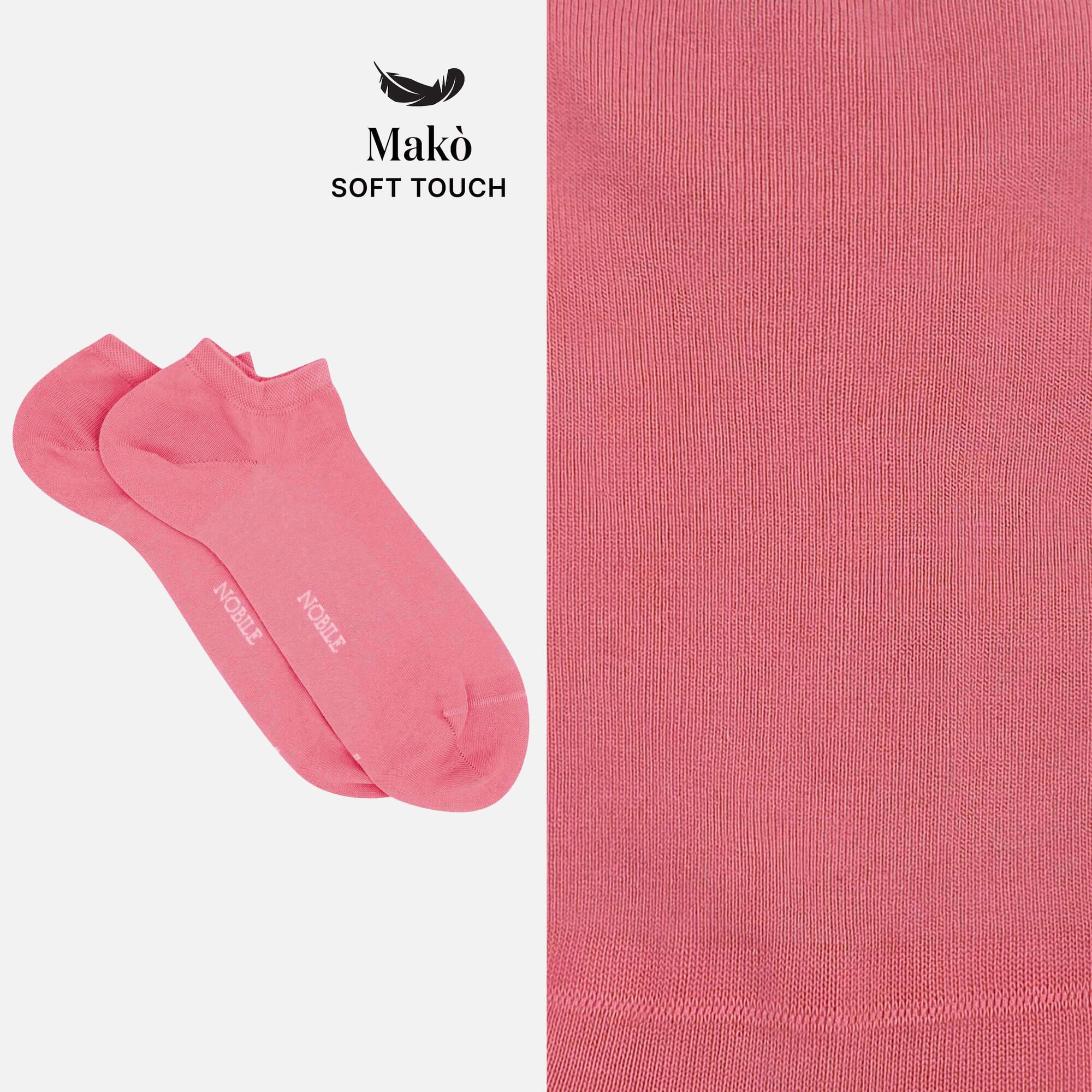 Ankle socks in soft Makò cotton - Solid color