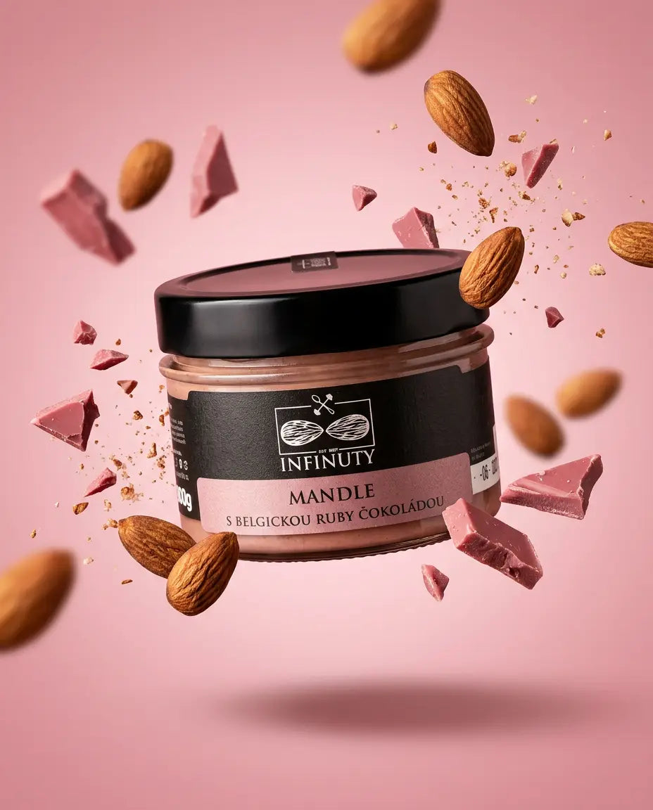 Almonds with Belgian Ruby Chocolate